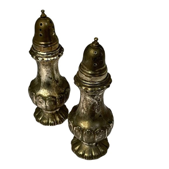 Vintage Salt & Pepper Shaker Lead Read Tarnish- Resistant Metal Japan - Picture 5 of 6